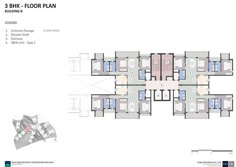 3 BHK floor plan