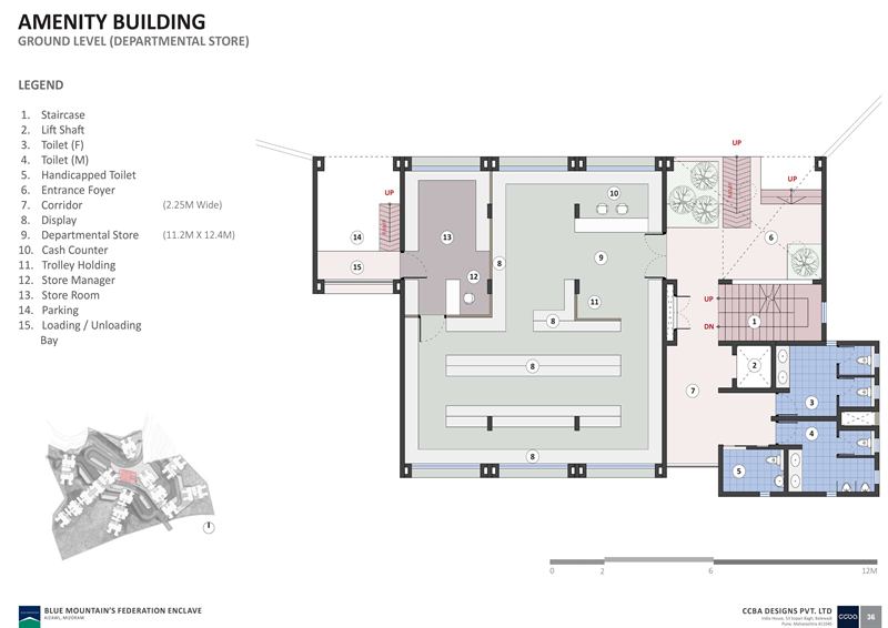 Amenity building ground level plan
