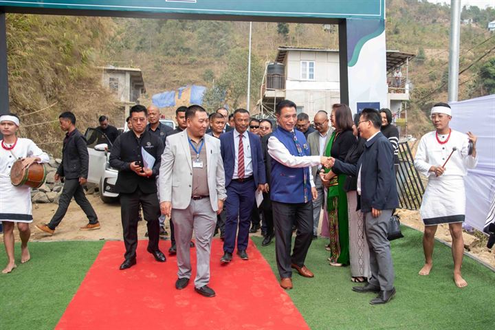Guests arriving for the inauguration